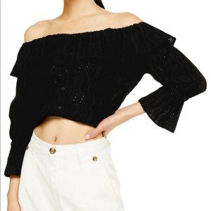 Topshop Cropped Blouse